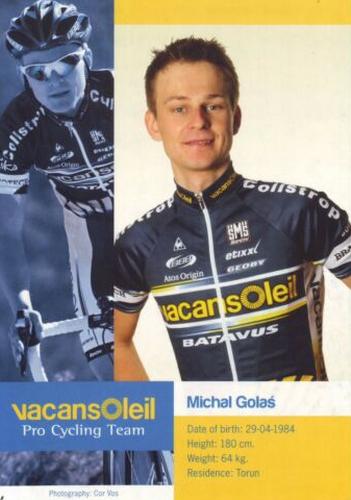 2010 Vacansoleil #NNO Michal Golas Front